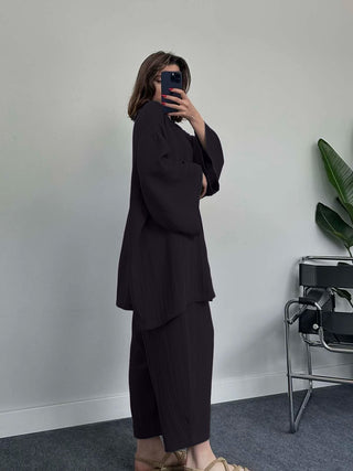 Ensemble Kimono Court Femme - Noir